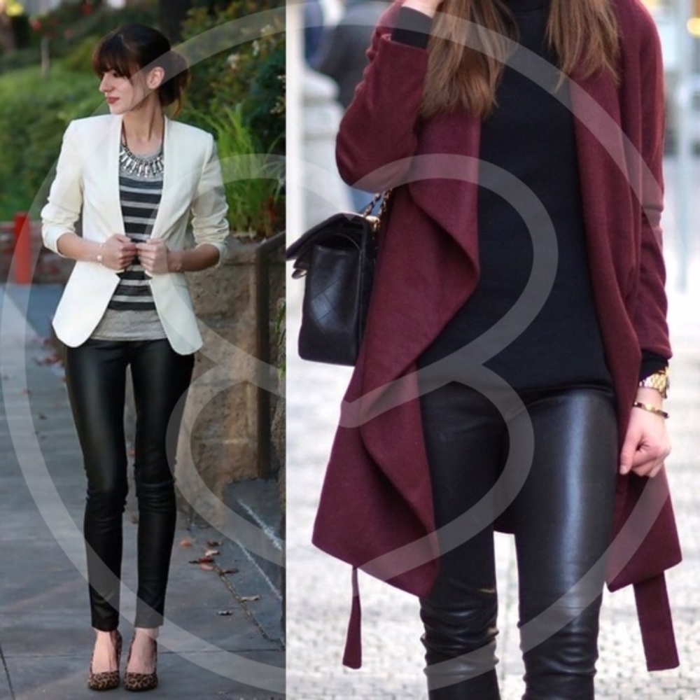 SAVANNAH Slick Leggings - BLACK        - Picture 5 of 8